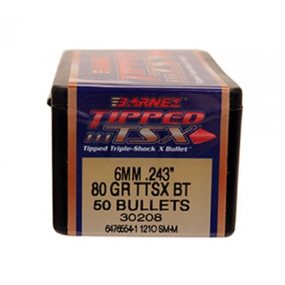 Barnes Tipped TSX BT 6mm ".243 80gr